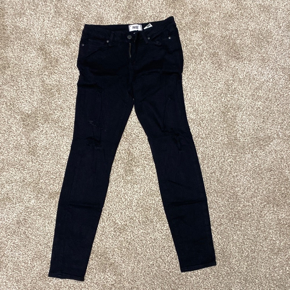Paige Denim skinny jeans, black